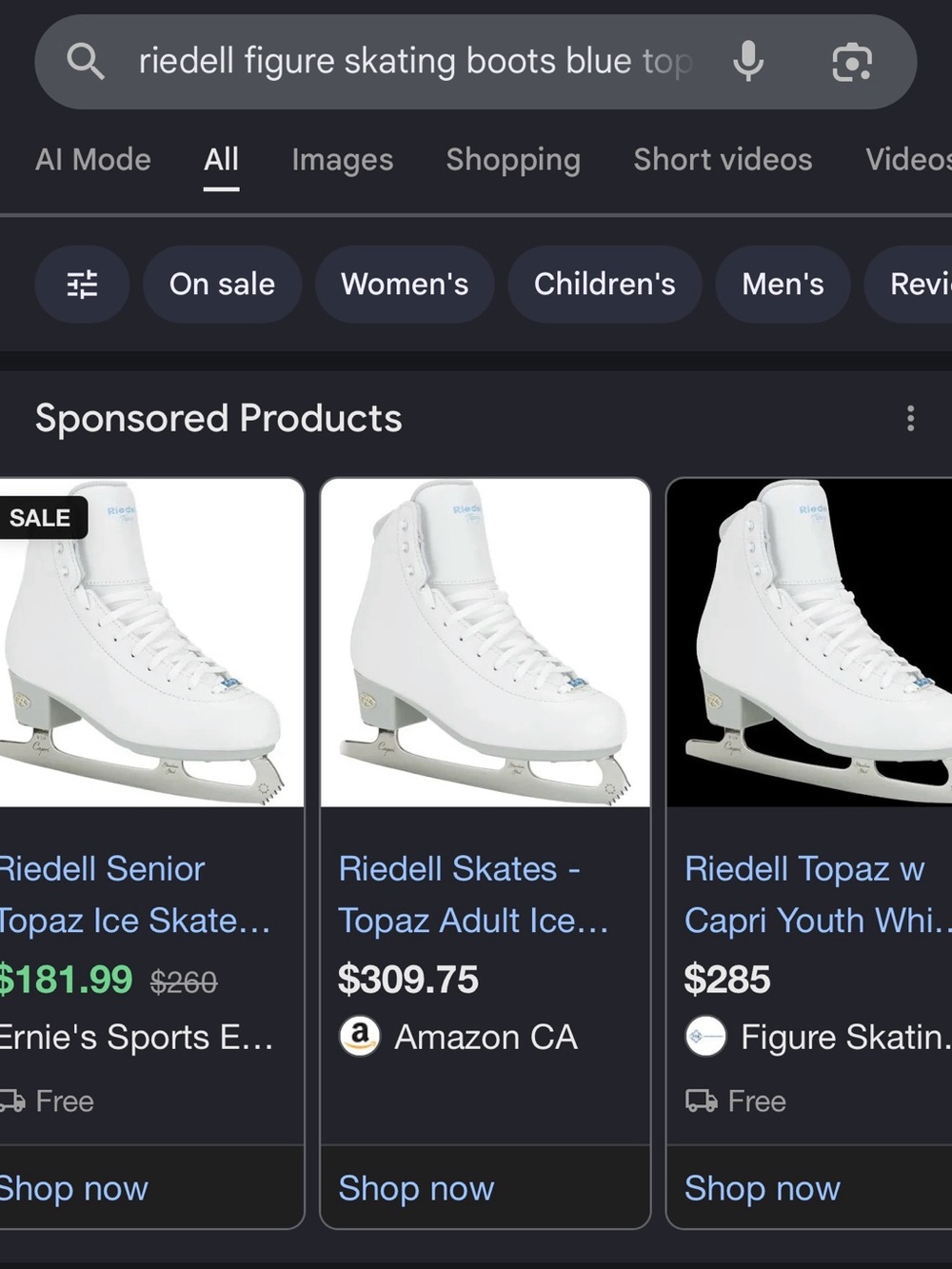 Riedell Girls' White Figure Ice Skates - Classic Support - Picture 6 of 7